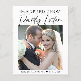 Smarried Now Party Later fotobruiloft