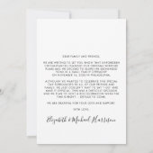 Smarried Now Party Later Fotobruiloft aankondiging (Achterkant)