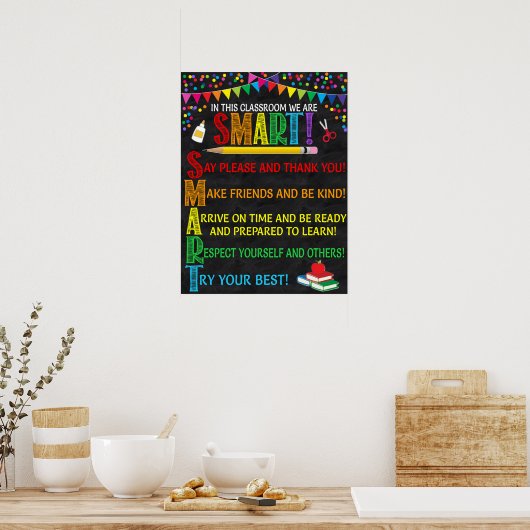 SMART Acronym Classroom Poster (Keuken)