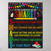SMART Acronym Classroom Poster (Voorkant)