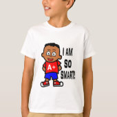 Smart African American Boy T shirt (Voorkant)