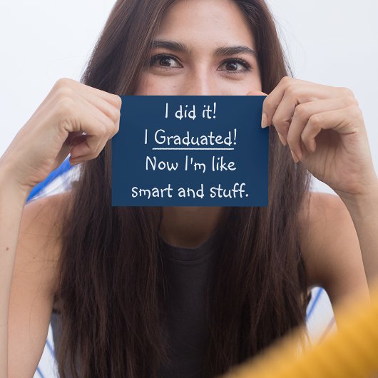 Smart Afstudeerder Funny Graduation Party Invitati Uitnodiging Briefkaart