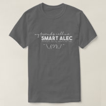 Smart Alec Donker T-shirt