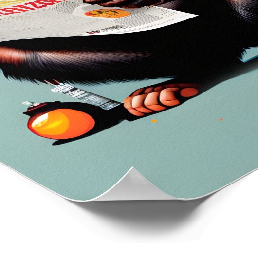 Smart Ape Poster - Chimp Wall Art (Hoek)