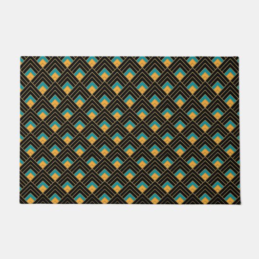 Smart Art Deco Patroon Deurmat (Voorkant)