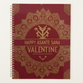 Smart Asante Sana Valentine Gold Art & Custom QR Planner (Voorkant)