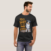 Smart Australian Shepherd T-shirt (Voorkant volledig)