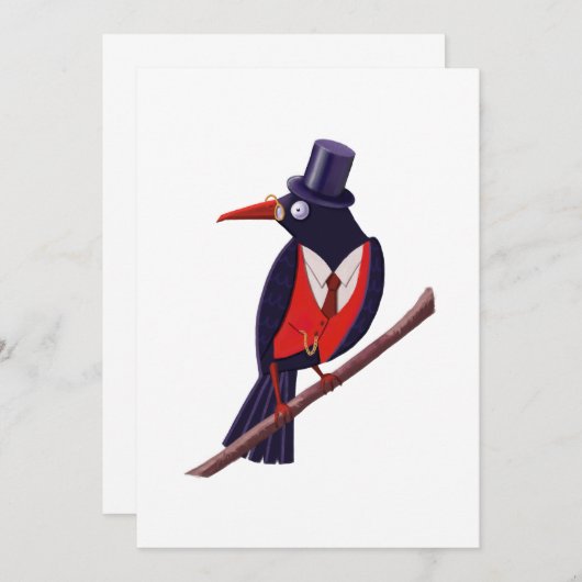 Smart Bird Bedankkaart (Voorkant / Achterkant)