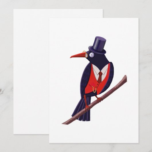 Smart Bird Feestdagenkaart (Voorkant / Achterkant)