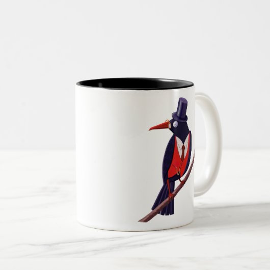 Smart Bird Tweekleurige Koffiemok (Voorkant rechts)