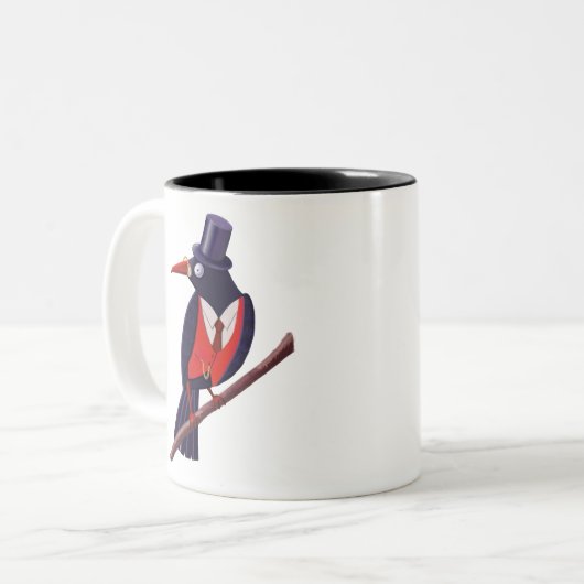 Smart Bird Tweekleurige Koffiemok (Voorkant links)