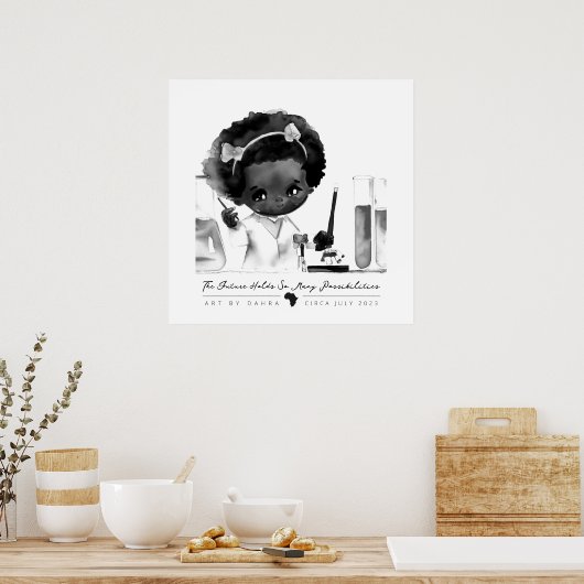 Smart Black-Kind Poster (Keuken)
