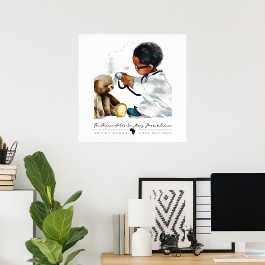 Smart Black-Kind Poster (Thuiskantoor)