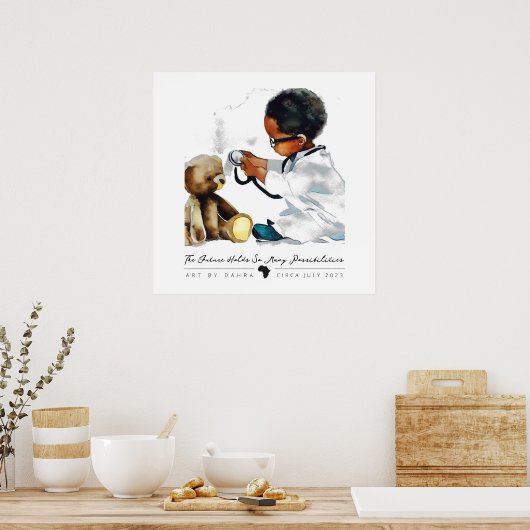 Smart Black-Kind Poster (Keuken)