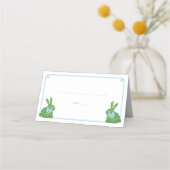 Smart Bleek Blue Boxwood Bunny Spring Brunch Plaatskaartje (Voorkant)