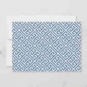 Smart Blue and White Pumpkin Child Birthday Foto Bedankkaart (Achterkant)