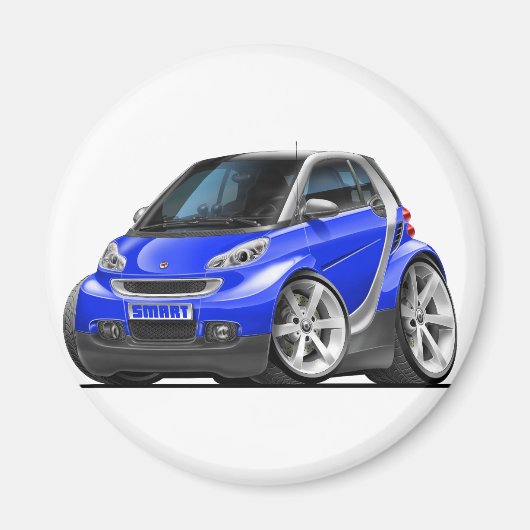 Smart Blue Car Magneet (Voorkant)