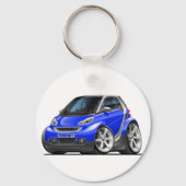 Smart Blue Car Sleutelhanger (Voorkant)