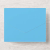 Smart Blue Check Luier Jongen Baby shower Uitnodig All In One Uitnodiging (Achterkant)