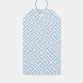 Smart Blue Green Topiary Bunny Baby Boy Shower Cadeaulabel (Achterkant)