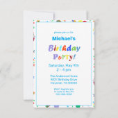 Smart Blue Hound Cartoon Detective | Partij Kaart (Achterkant)