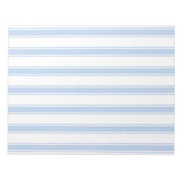 Smart Blue & White Ticking Stripes Envelopvoering Notitieblok