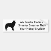 Smart Border Collie Bumpersticker (Voorkant)