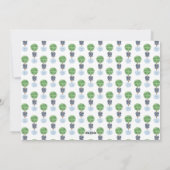 Smart Boxwood Wreath Monogram Afbeelding Vakantie  Feestdagenkaart (Achterkant)