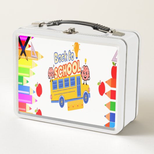 Smart Brain Cartoon Lunch Box voor kinderen - Leuk (Voorkant)