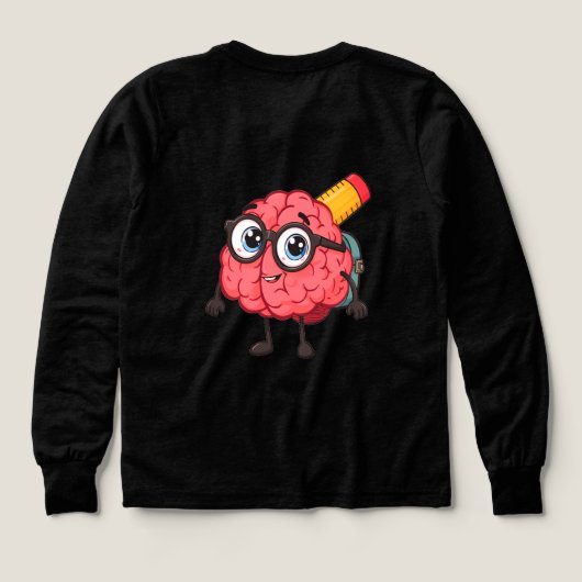 Smart Brain Hoodie voor kinderen - Terug naar scho (Achterkant)