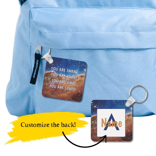 Smart Brave Kind Geliefd  Sleutelhanger