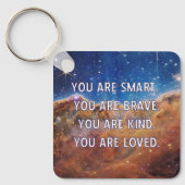 Smart Brave Kind Geliefd  Sleutelhanger (Voorkant)