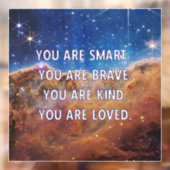 Smart Brave soort geliefd Raamsticker (Vel 2)