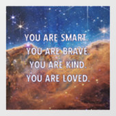 Smart Brave soort geliefd Raamsticker (Vel)