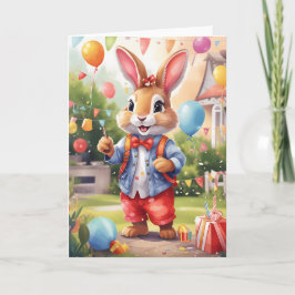 Smart bunny, buiten vieren in de tuin | KAART