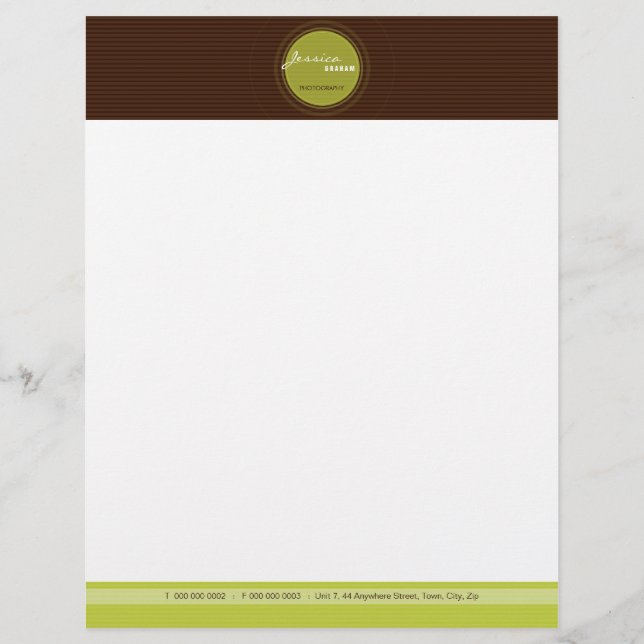 SMART BUSINESS LETTERHEAD:: Straal 2 Briefhoofd Ontwerp (Voorkant)