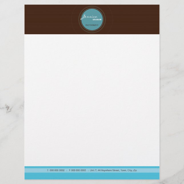 SMART BUSINESS LETTERHEAD:: Straal 4 Persoonlijk Briefhoofd (Voorkant)