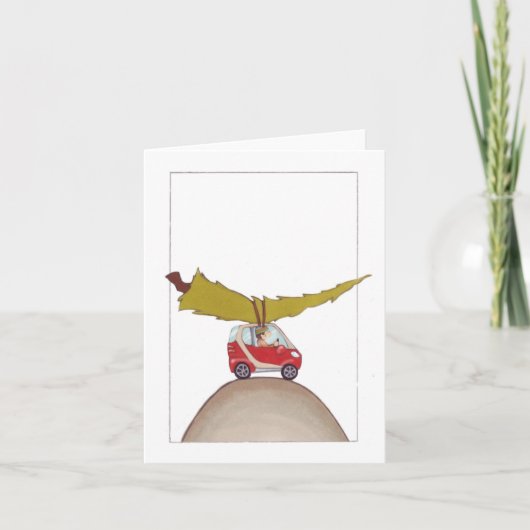 Smart Car Holiday Kaart (Voorkant)