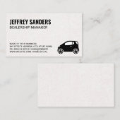 Smart Car-pictogram Visitekaartje (Voorkant / Achterkant)