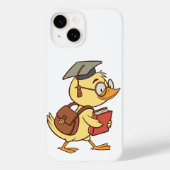 Smart Cartoon Duck Student Afstuderen Case-Mate iPhone Case (Achterkant)