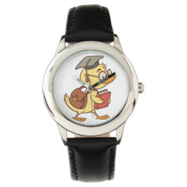 Smart Cartoon Duck Student Afstuderen Horloge
