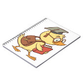 Smart Cartoon Duck Student Afstuderen Notitieboek (Linkerzijde)