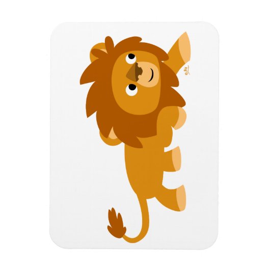 Smart Cartoon Lion Flexible Magnet Magneet (Verticaal)