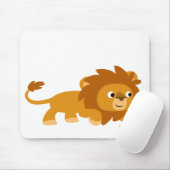 Smart Cartoon Lion Mousepad Muismat (Met muis)