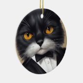 Smart Cat Keramisch Ornament (Rechts)