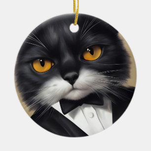 Smart Cat Keramisch Ornament