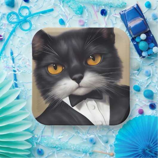 Smart Cat Papieren Bordje (Feest)