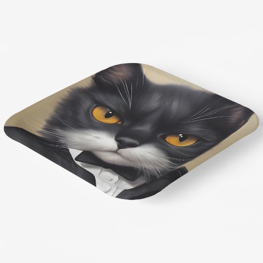 Smart Cat Papieren Bordje (Gebogen)