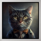 Smart Cat-Poster Poster (Voorkant)