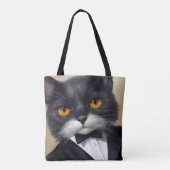 Smart Cat Tote Bag (Achterkant)